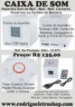 CAIXA DE SOM - Reproduz Sons de MP3-MP4-MP5, Celulares e Cartões de Memória + Rádio FM